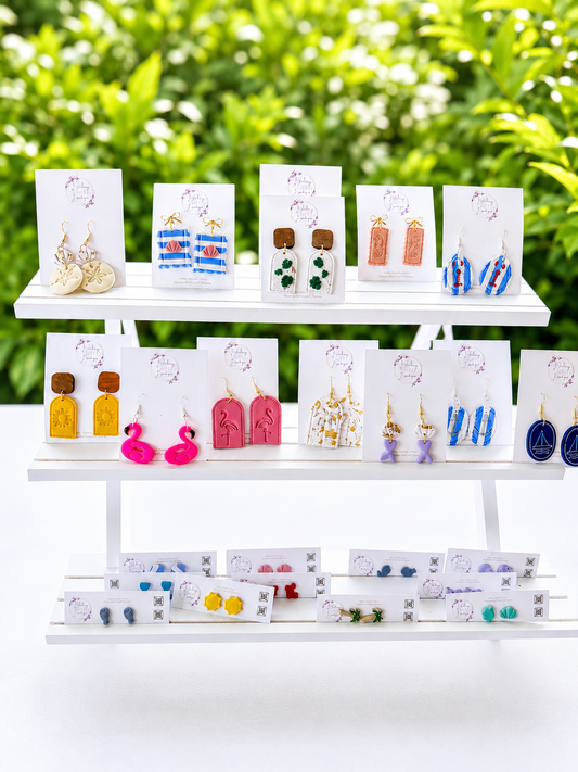 PRE-ORDER Coastal Summer ‘26 DANGLES Clay earrings
