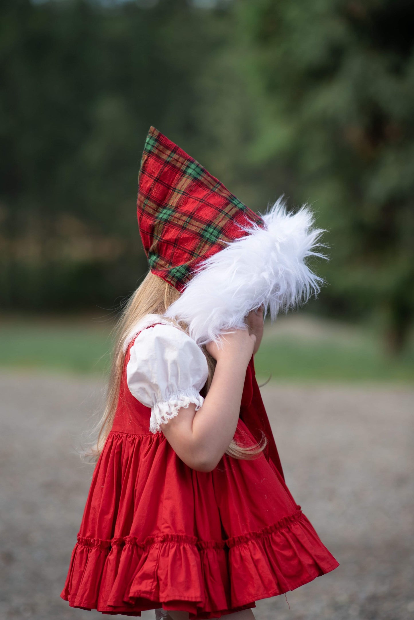 Jingle Bell Surprise Reversible Pixie Bonnet