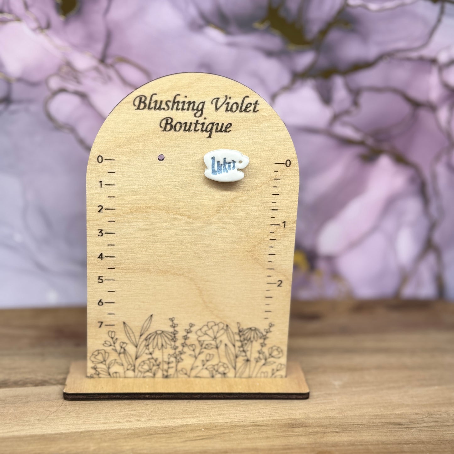 Luke’s coffee Wintery Clay earring