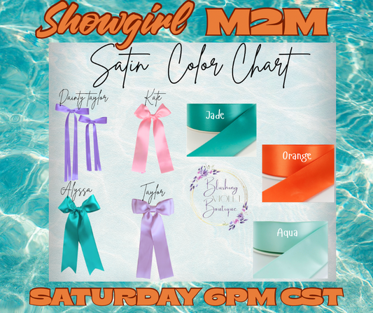 Showgirl Satin Ribbon Bows