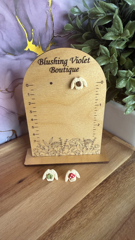 Sweater Weather studs Clay earring