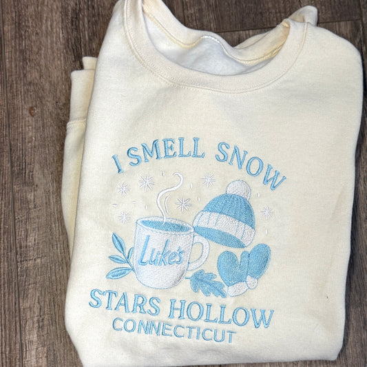 Wintery Stars Hallow Girls Embroidered top