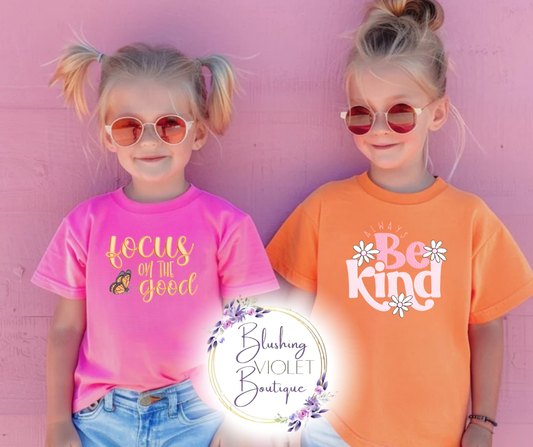 Focus on the Good & Be Kind Embroidery
