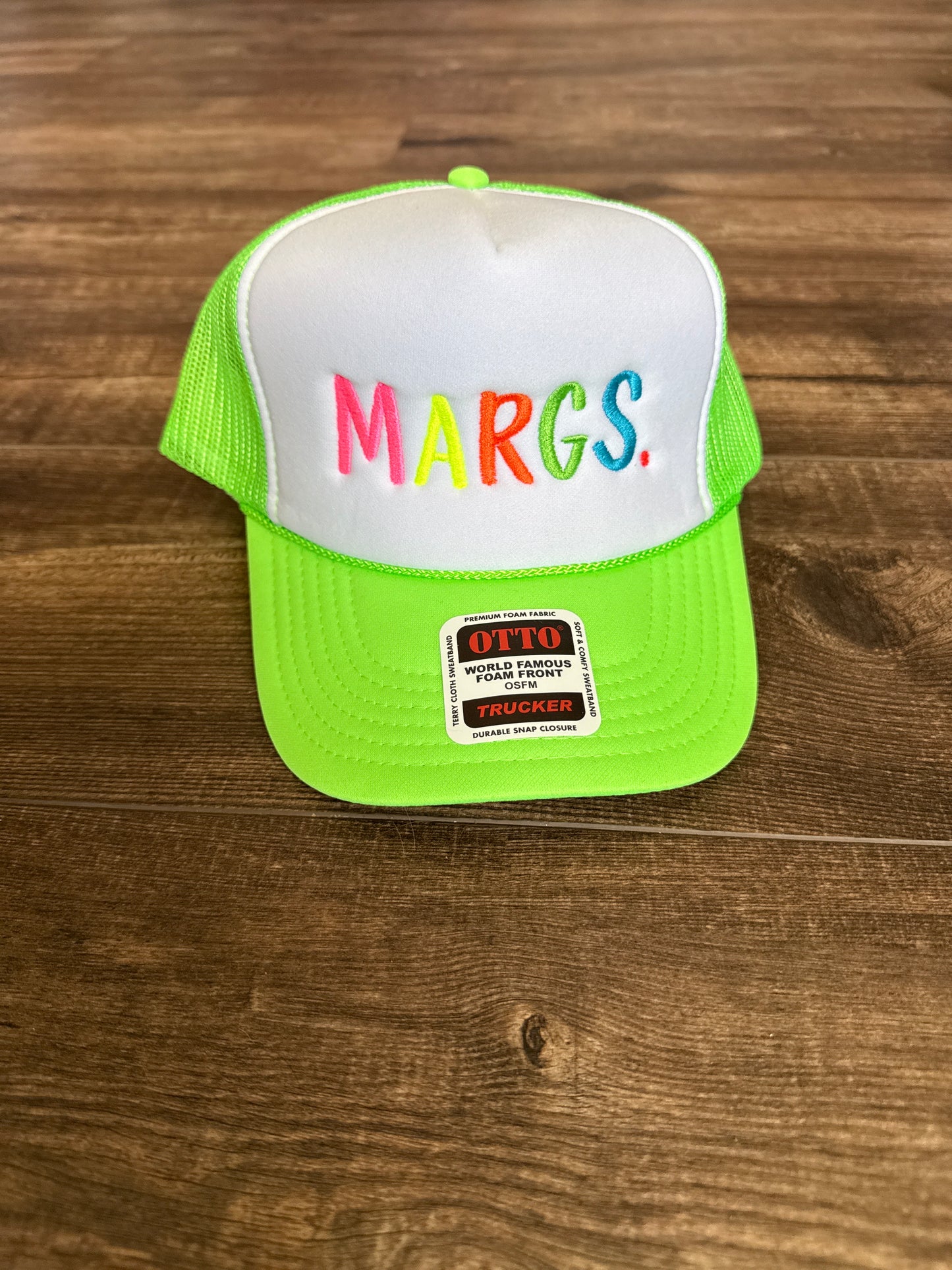 READY TO SHIP Margs. foam trucker hat
