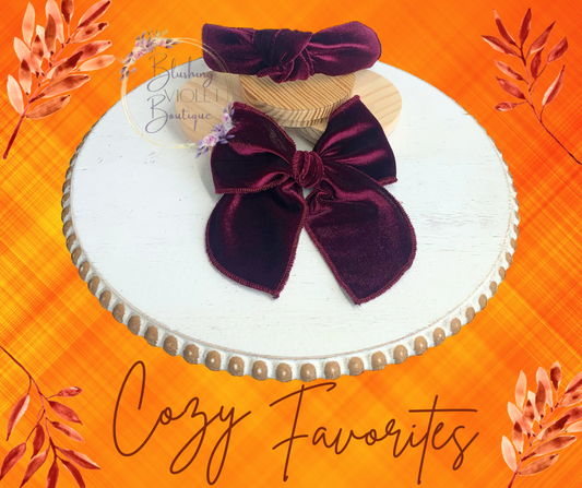 Cozy favorites Velvet
