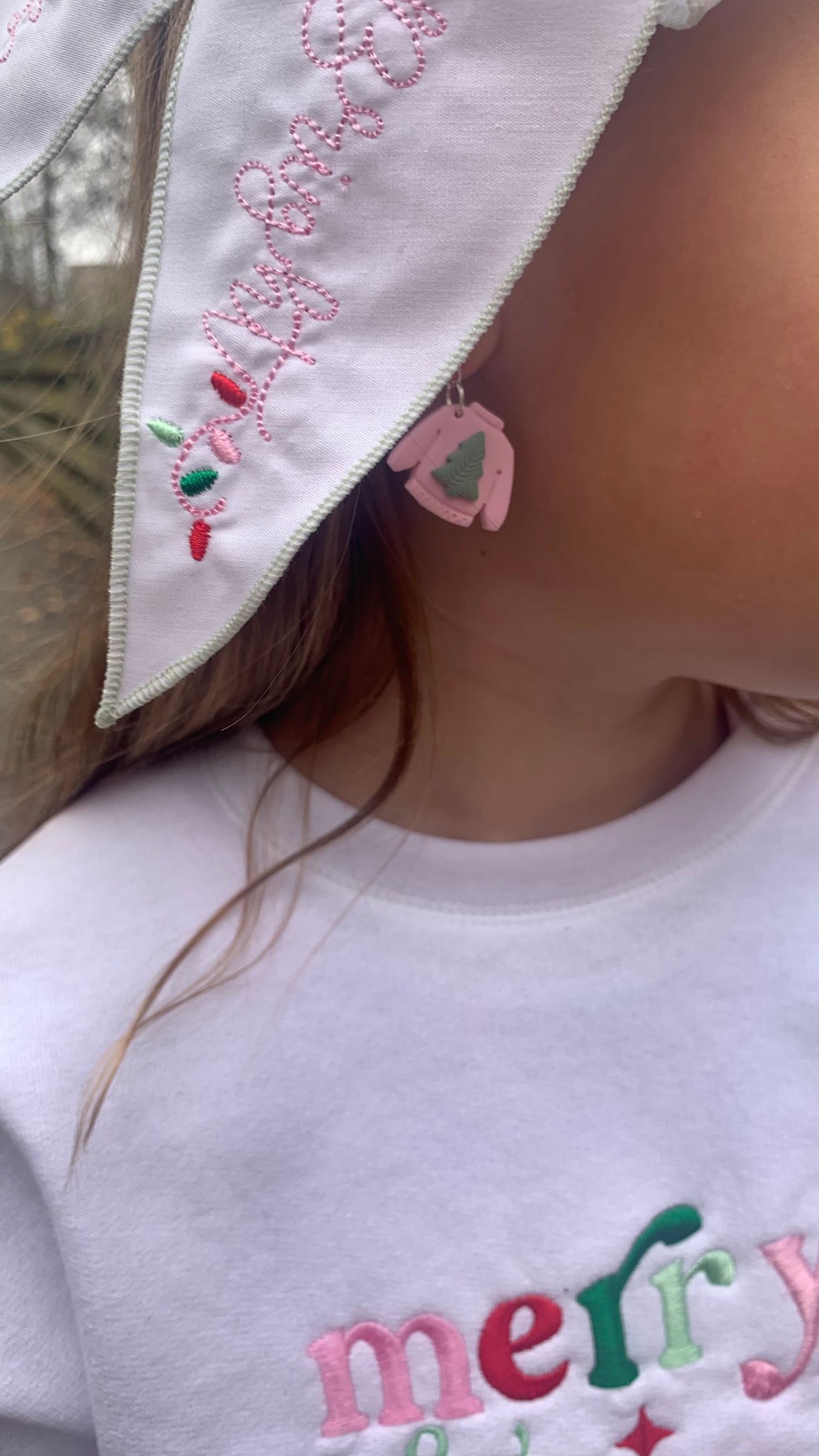 Sweater weather clay dangles