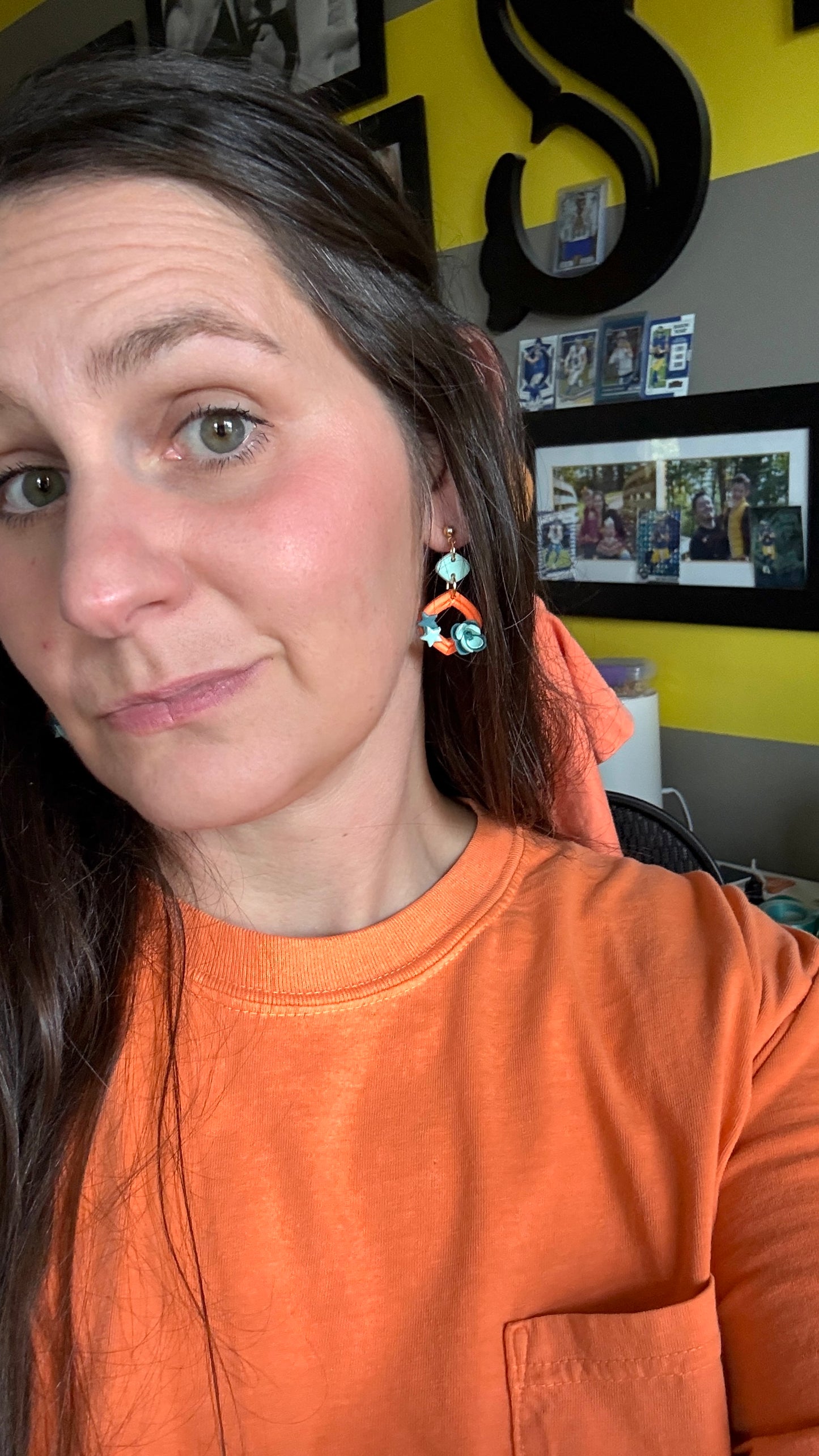 Show Girl Clay earrings