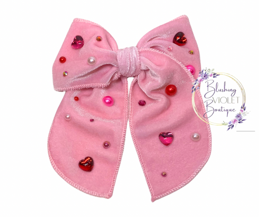 Heart breaker velvet bling Accessories