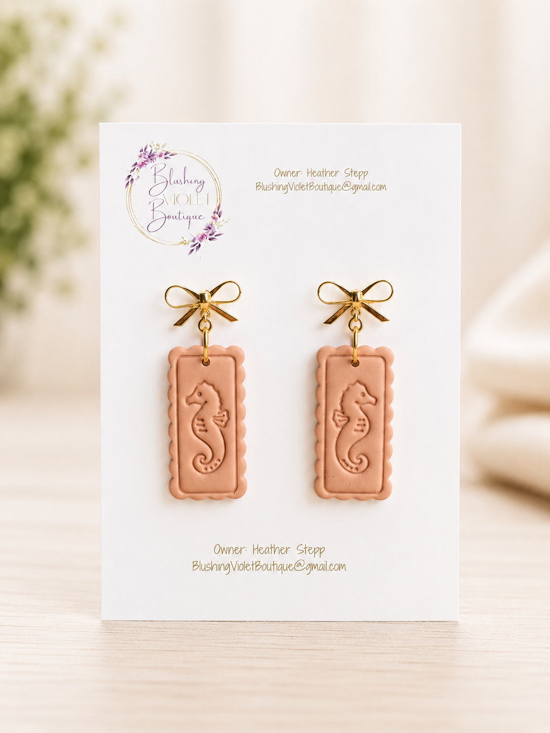 PRE-ORDER Coastal Summer ‘26 DANGLES Clay earrings