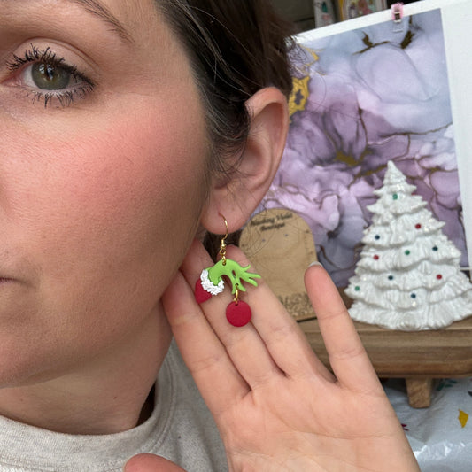 Holiday Heist Clay earring