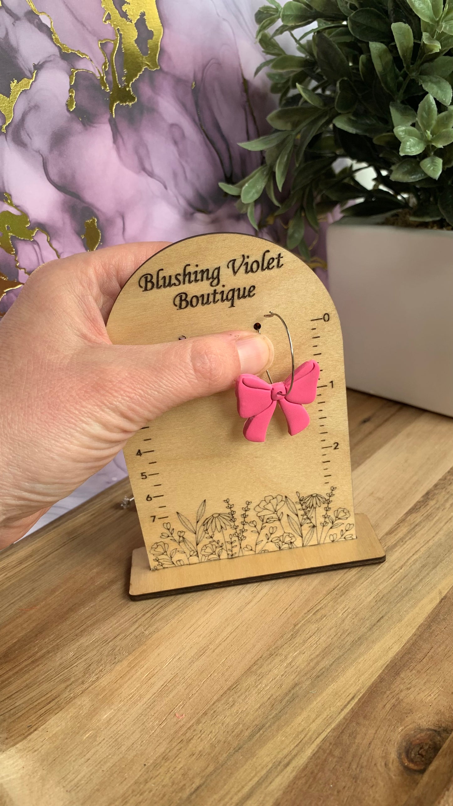 Tropical Dreams bow earrings
