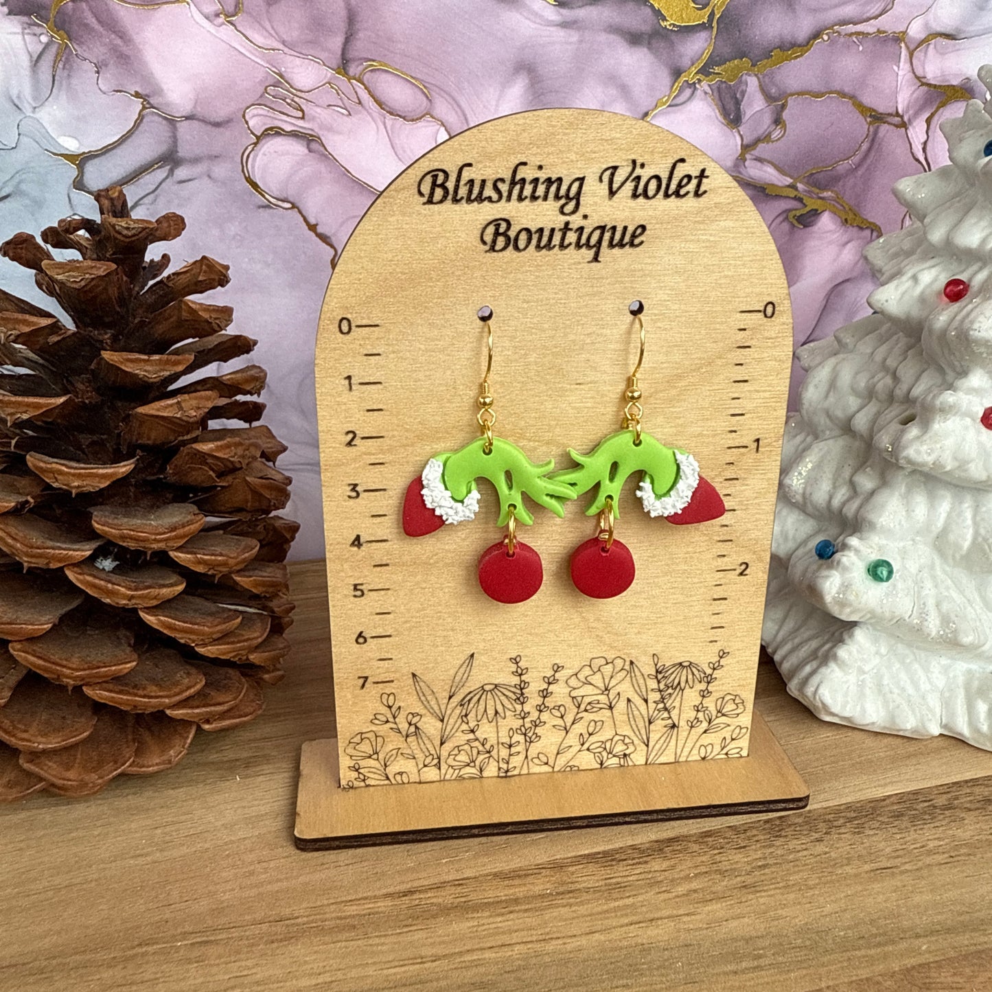 Holiday Heist Clay earring