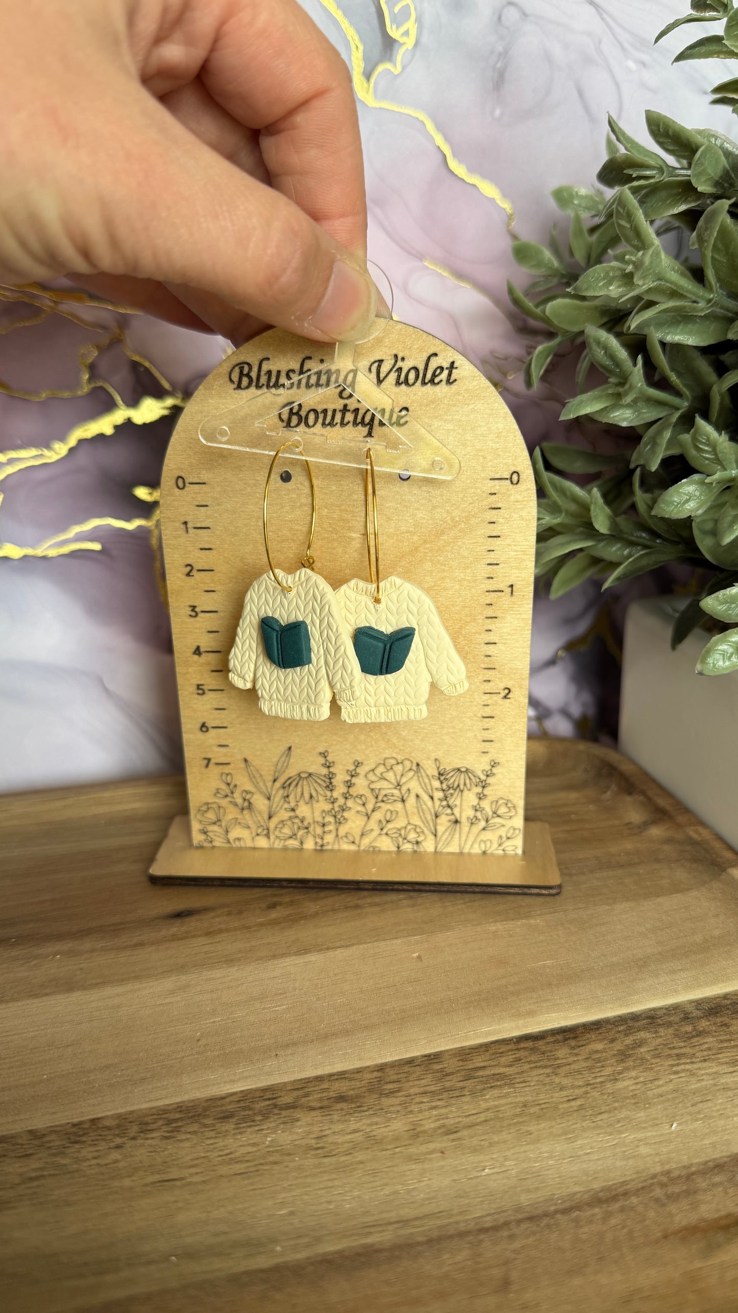 Sweater Weather Collection Dangles Clay earring