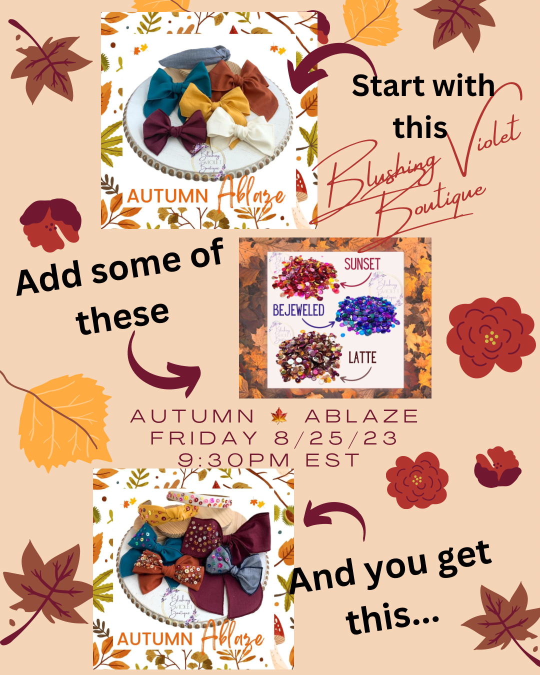 Azure Autumn Ablaze Shimmers