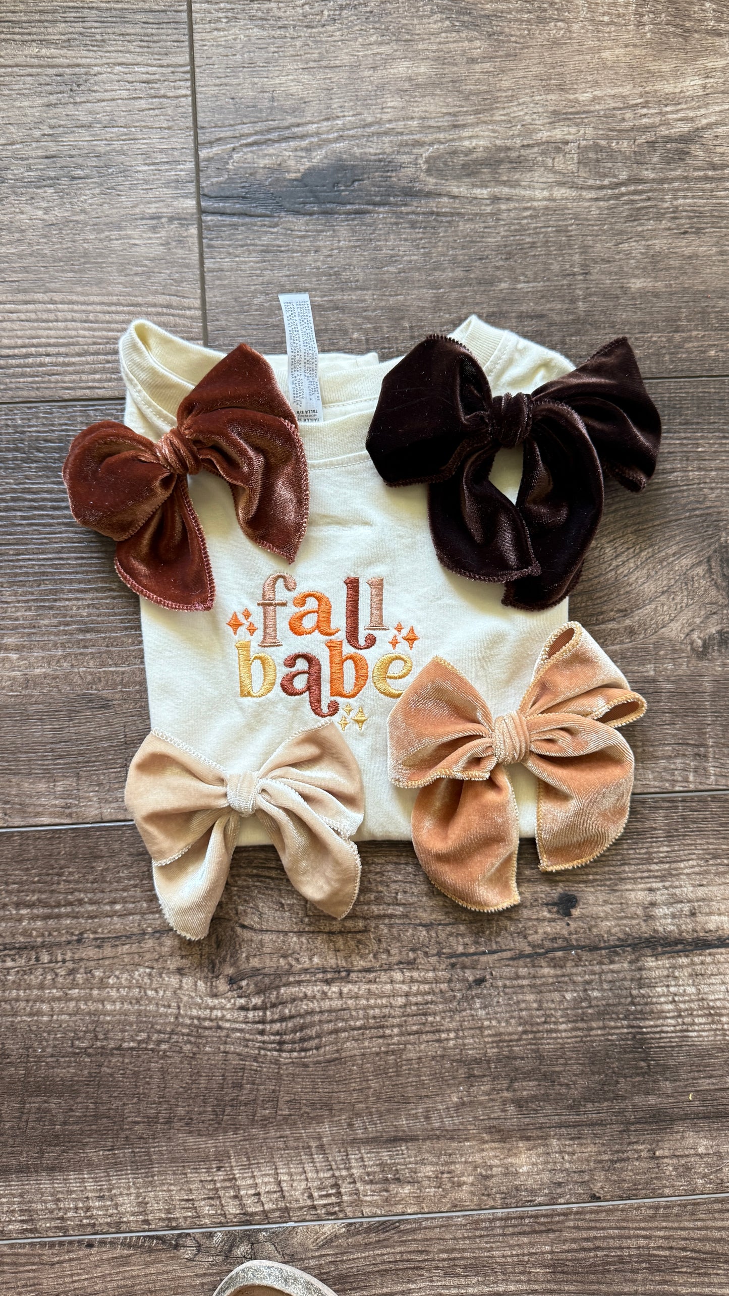Fall Babe embroidery top-YOUTH/TODDLER