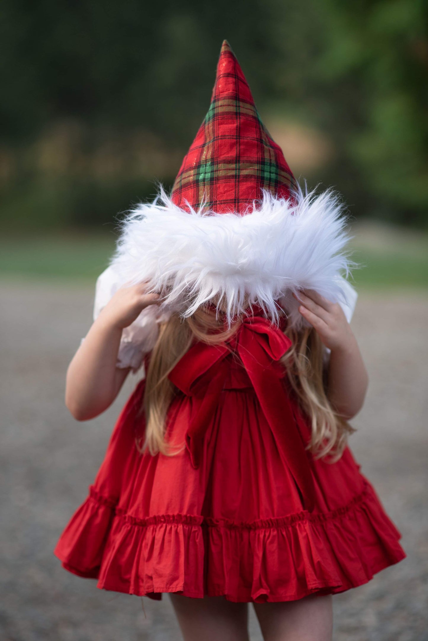Jingle Bell Surprise Reversible Pixie Bonnet