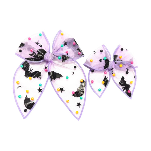 Halloween bling Tulle bows. PREORDER