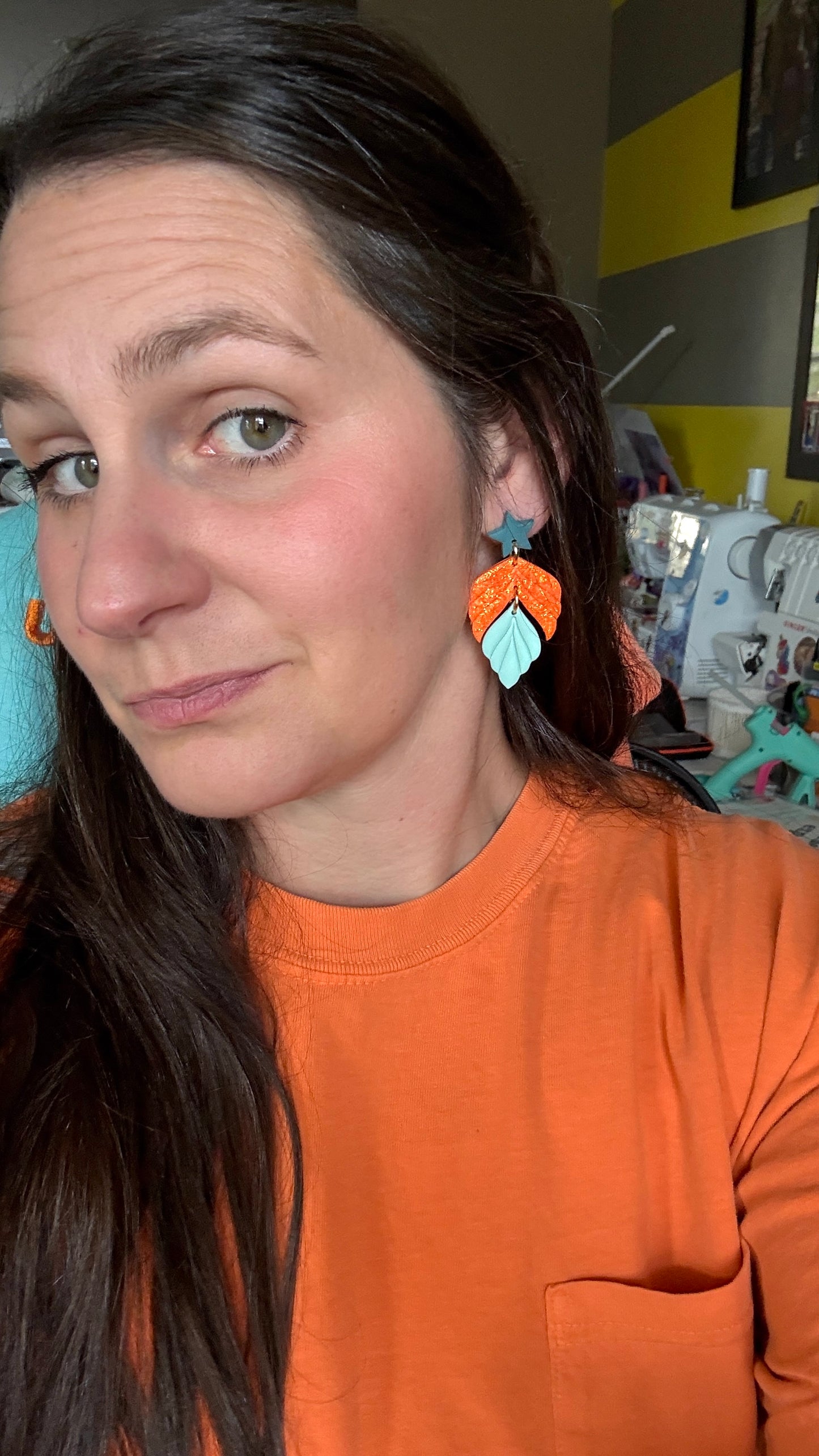Show Girl Clay earrings