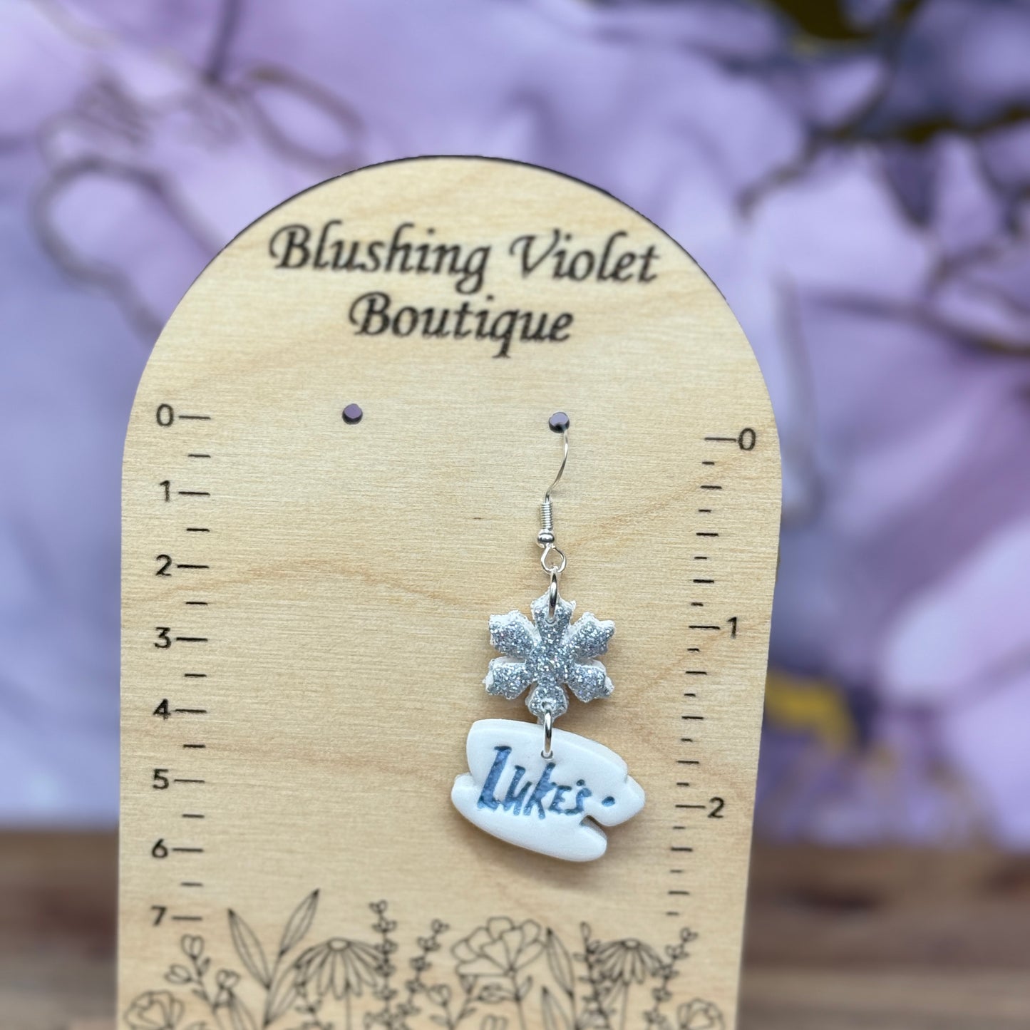 Luke’s coffee Wintery Clay earring