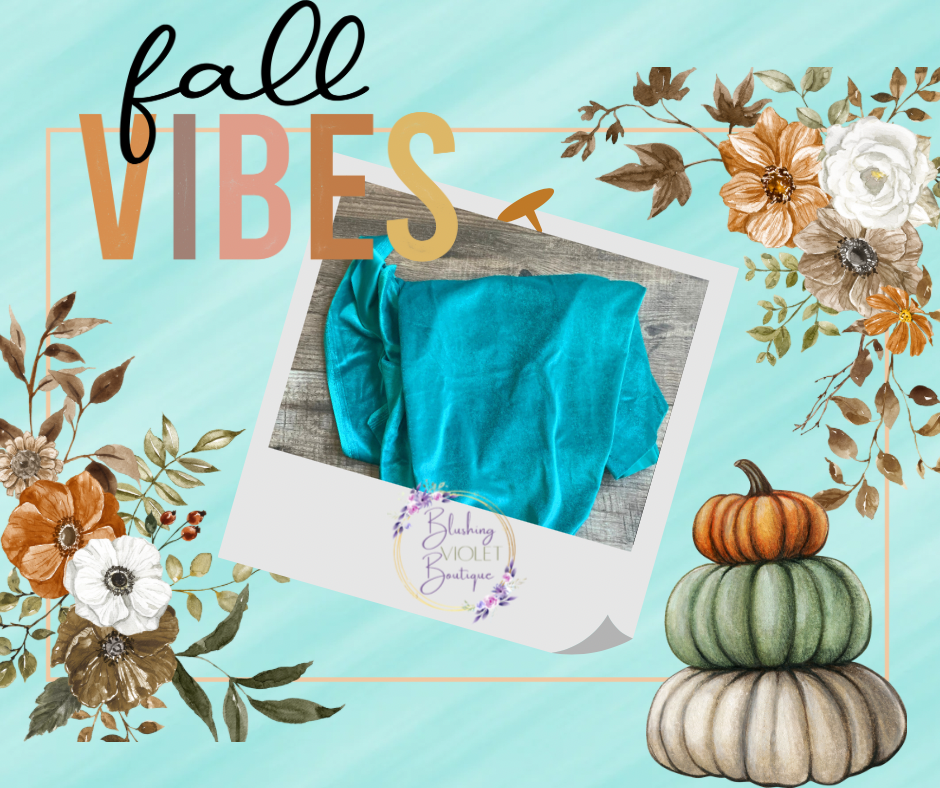 Fall Teal velvet Bows