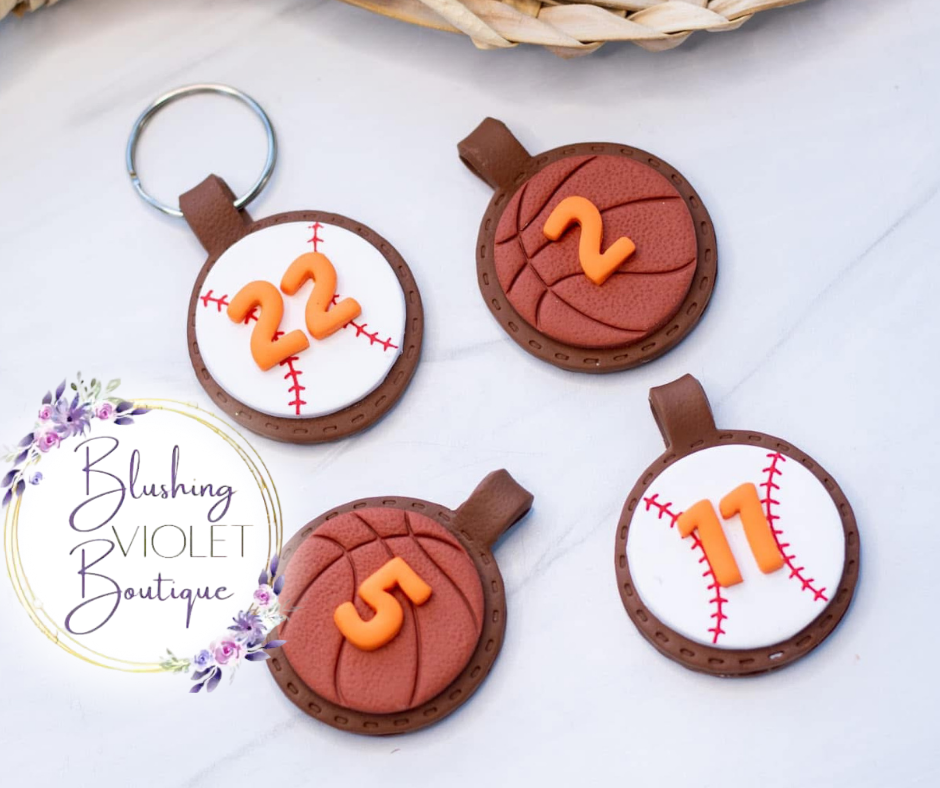 Clay Sports Keychain Collection