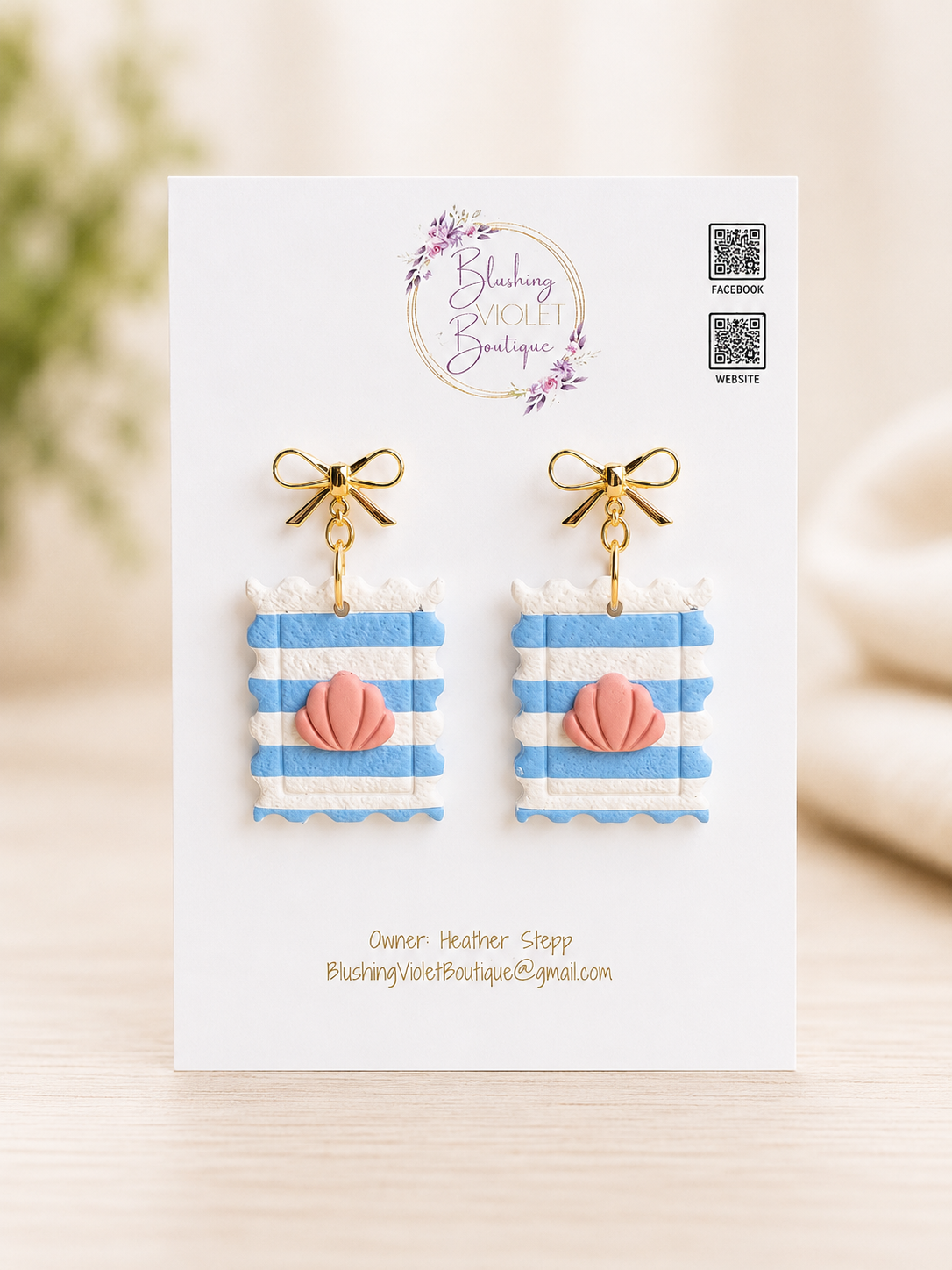 PRE-ORDER Coastal Summer ‘26 DANGLES Clay earrings