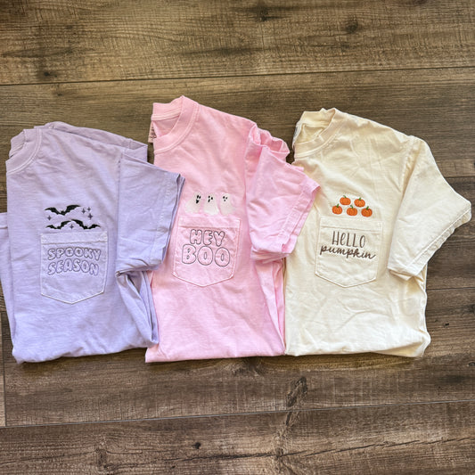 Pocket full of Fall-o-ween Pocket tees