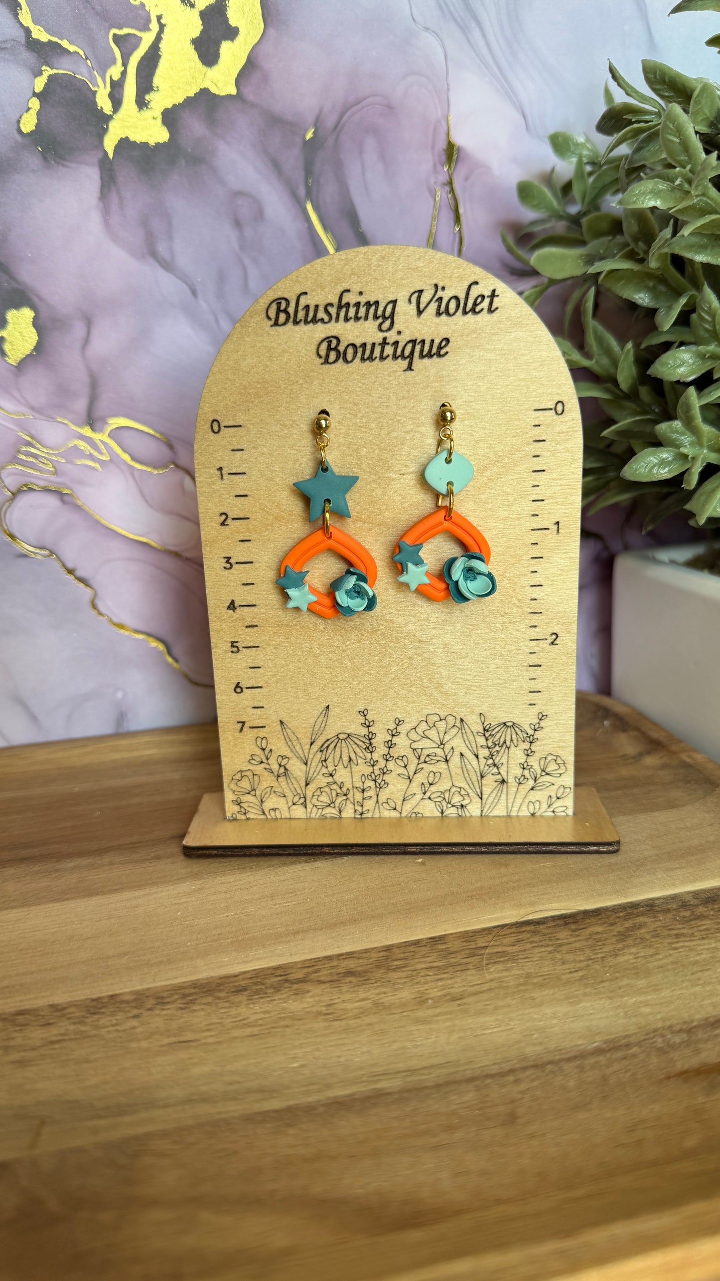 Show Girl Clay earrings
