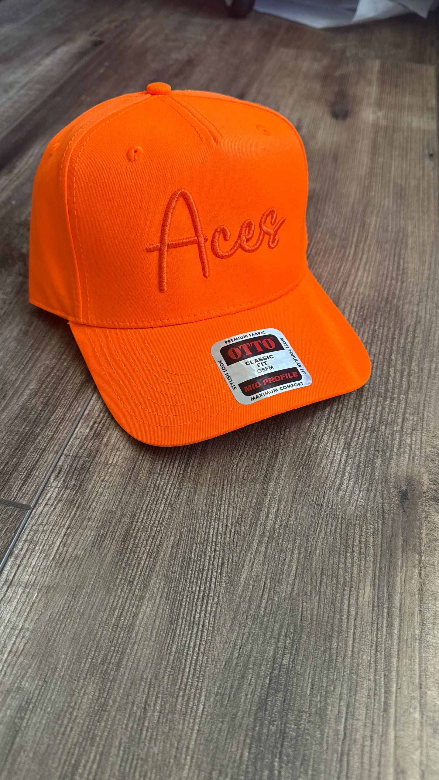 Custom 3d puff tone on tone canvas structured hat