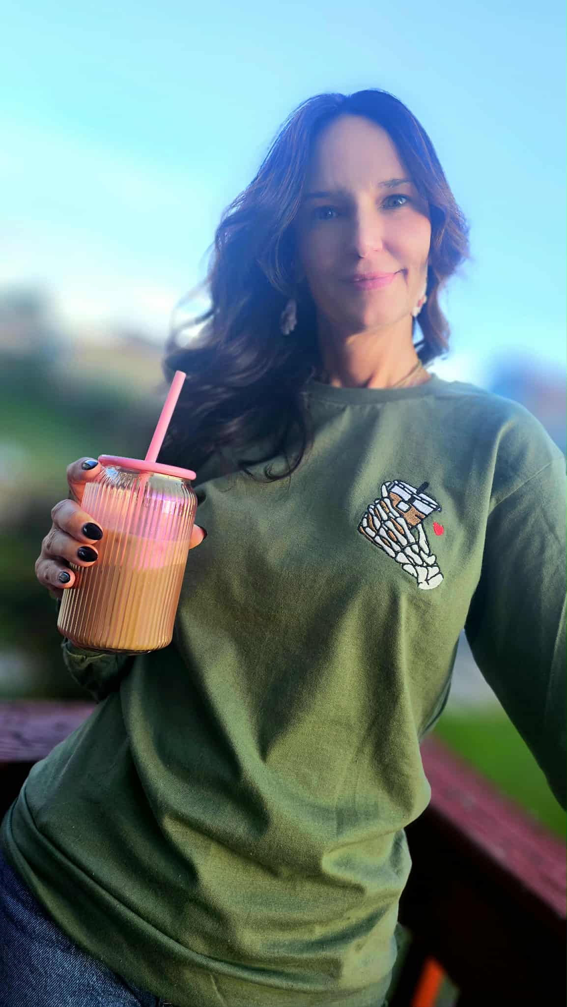 Iced to the Bone Embroidered top