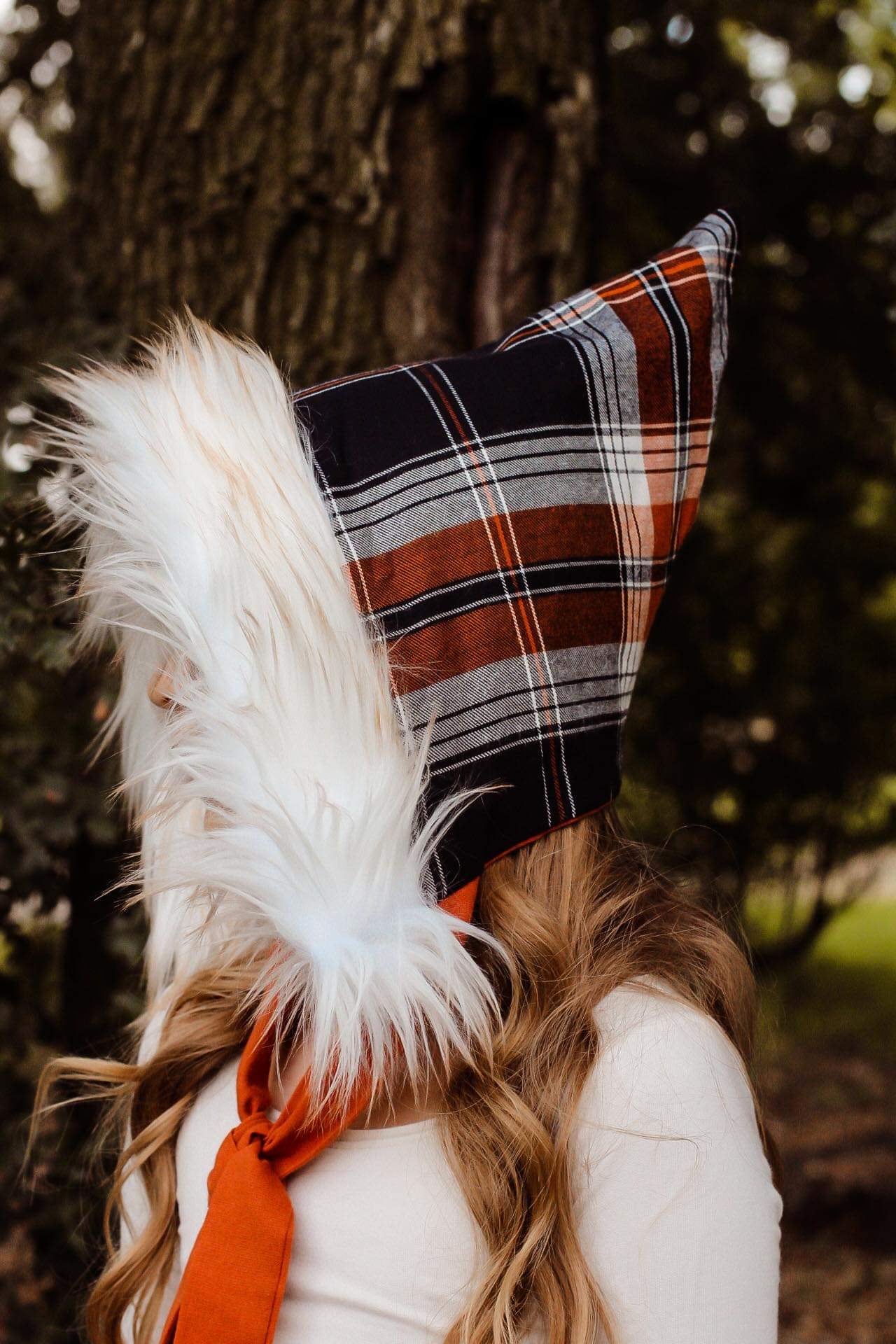Autumn breeze Reversible Pixie Bonnet