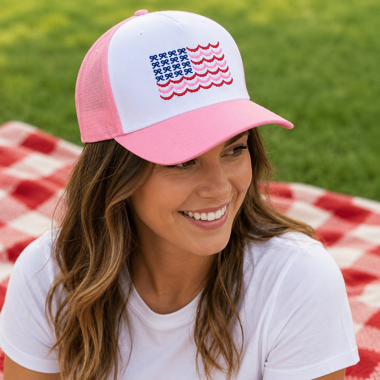 Bows & scallops Flag Hats