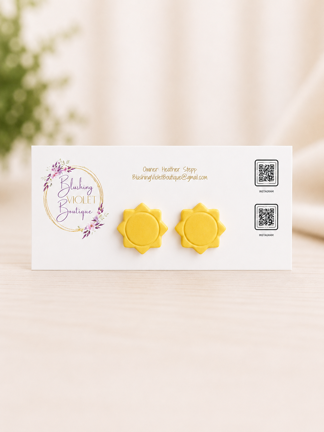 PRE-ORDER Coastal Summer ‘26 STUDS Clay earrings