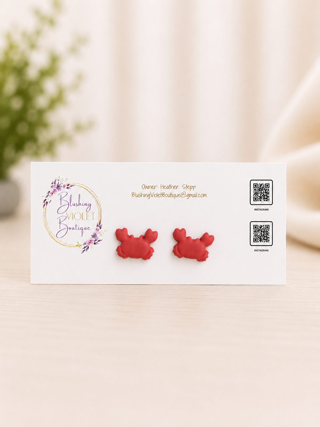 PRE-ORDER Coastal Summer ‘26 STUDS Clay earrings