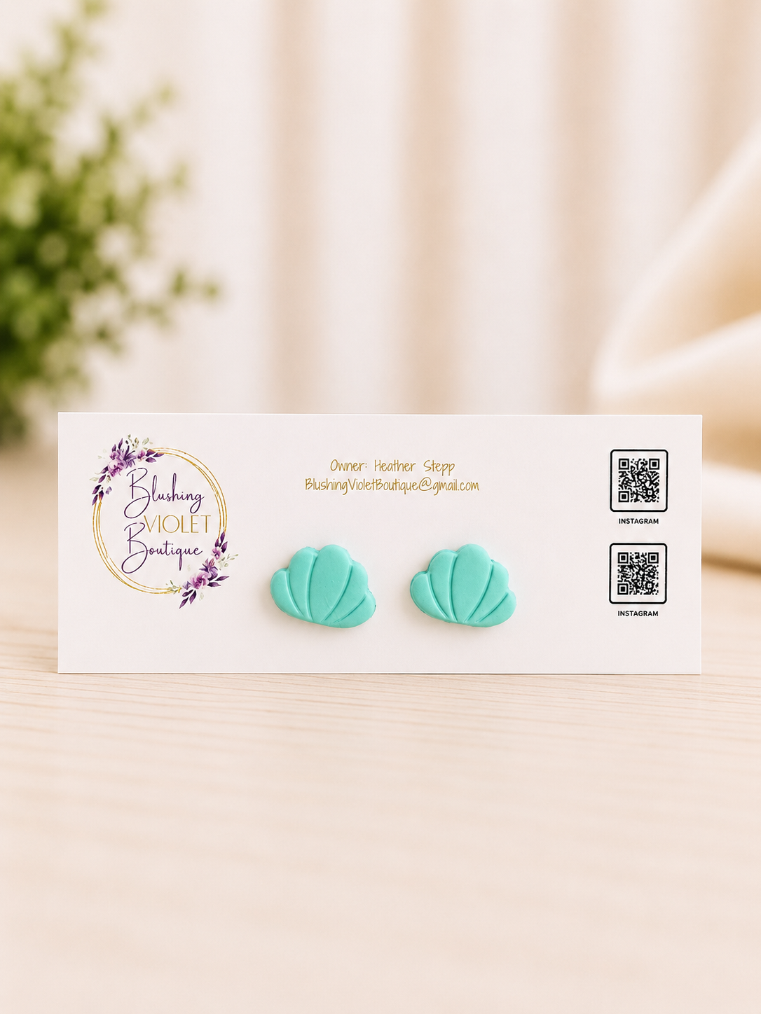 PRE-ORDER Coastal Summer ‘26 STUDS Clay earrings