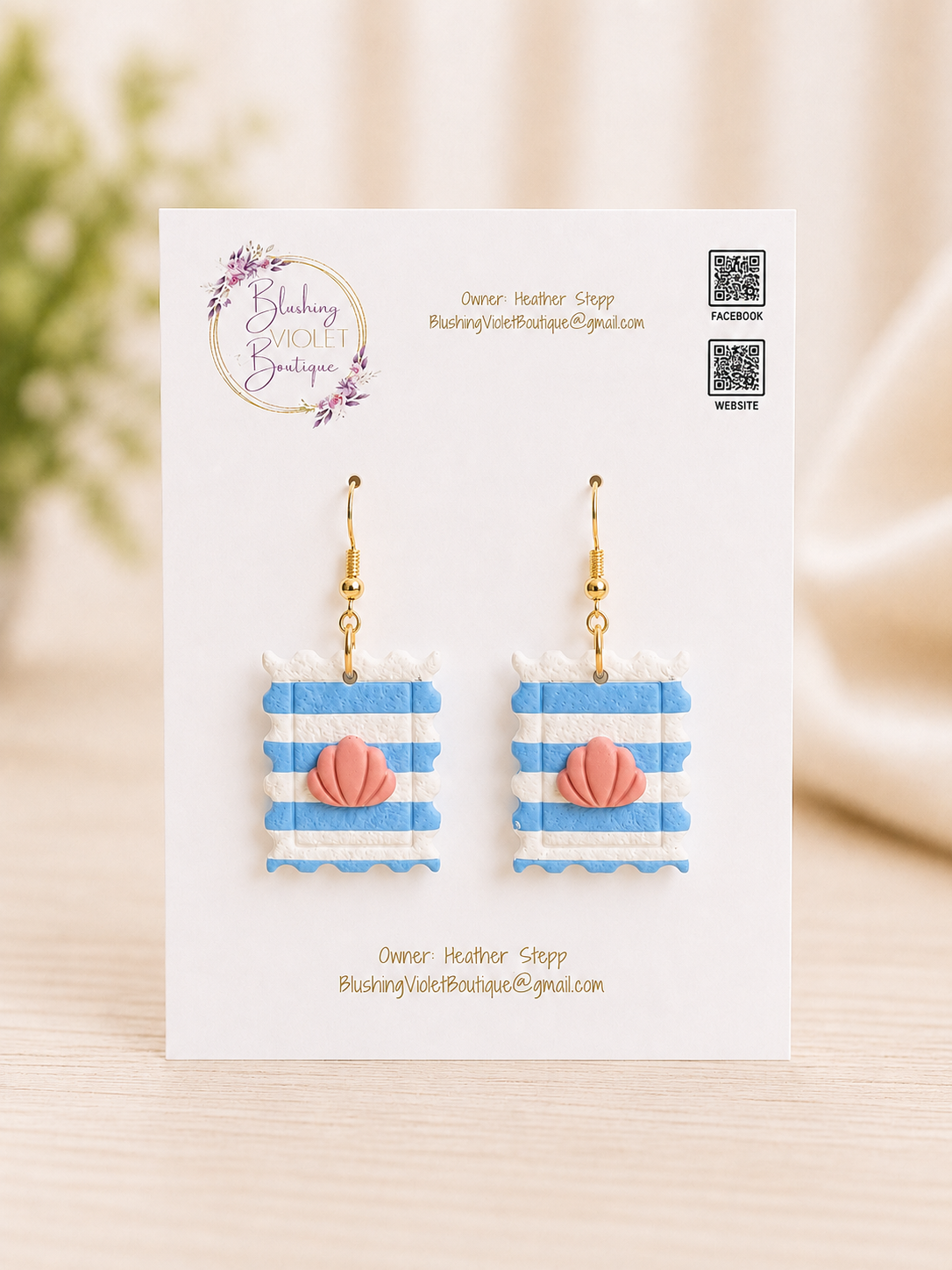 PRE-ORDER Coastal Summer ‘26 DANGLES Clay earrings