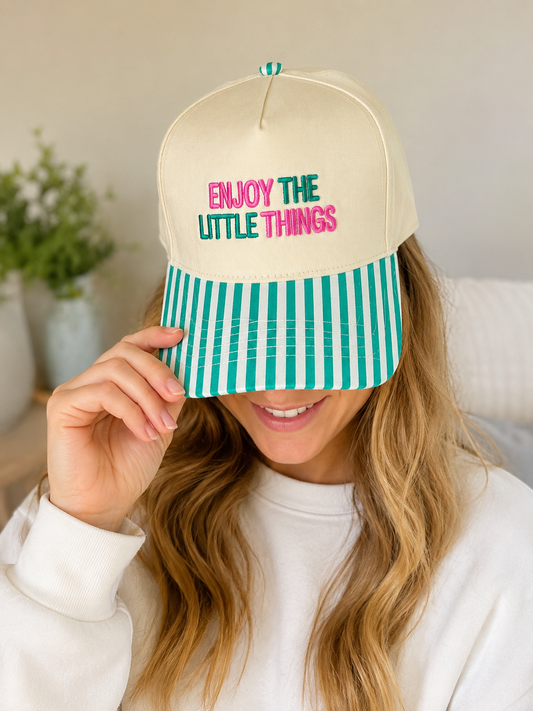 PREORDER Enjoy the Little things puff structured hat