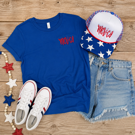Merica Embroidery YOUTH/TODDLER Tops
