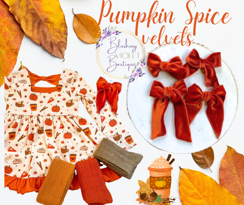 Pumpkin Spice velvet Accessories