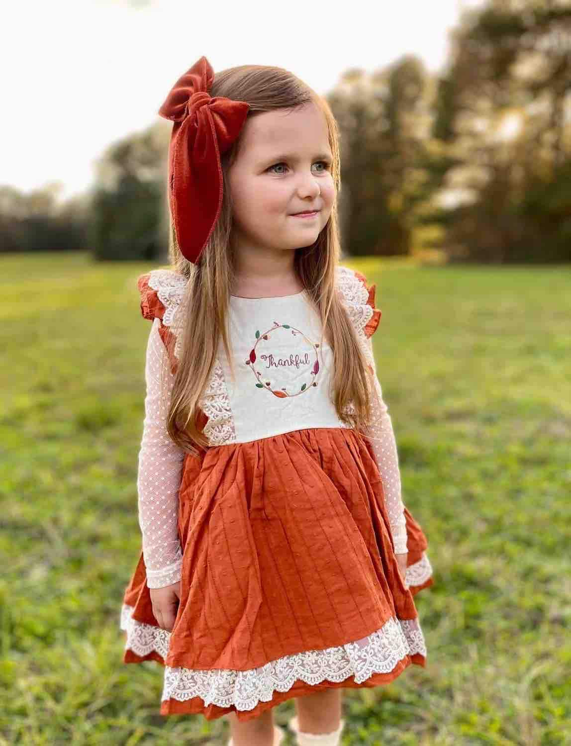 Pumpkin spice velvet Bows