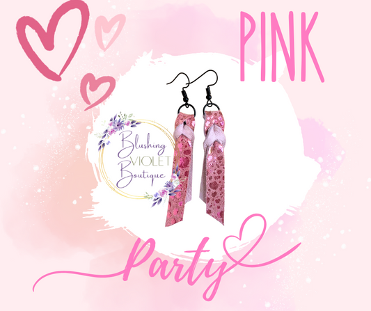 Pink Party Earrings