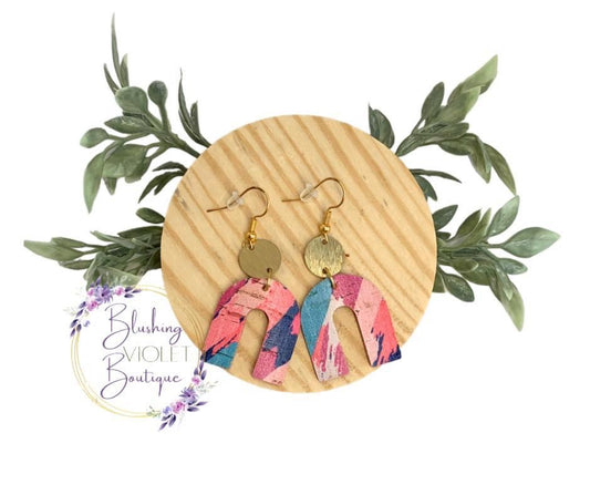 Summer Brushstroke arch earrings