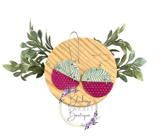 Summer palm earrings